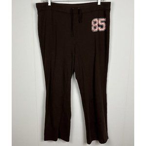 Cato Women Sweatpants Lounge Pants 18W 20W Brown Pink 85 Stretch Drawstring